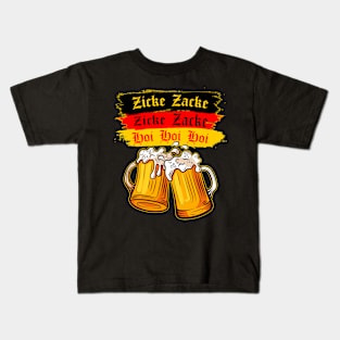 Zicke Zacke Hoi Funny Germany Flag Oktoberfest German Gift For Men Women Kids T-Shirt